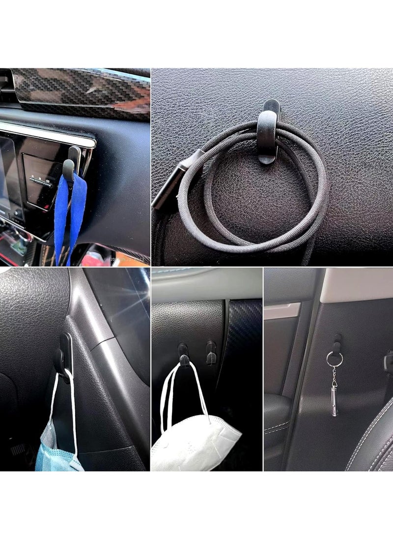Generic - Car Sticky Hooks, Multi-Purpose Auto Backseat Hangers, Self-Adhesive Wall Hanging Hooks, Vehicle Storage Hooks for Keys, Mask, Earphone, Cable Holder(4 Pack) - Image 1