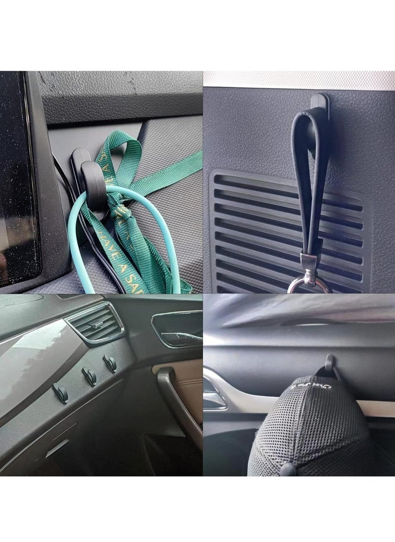Generic - Car Sticky Hooks, Multi-Purpose Auto Backseat Hangers, Self-Adhesive Wall Hanging Hooks, Vehicle Storage Hooks for Keys, Mask, Earphone, Cable Holder(4 Pack) - Image 1