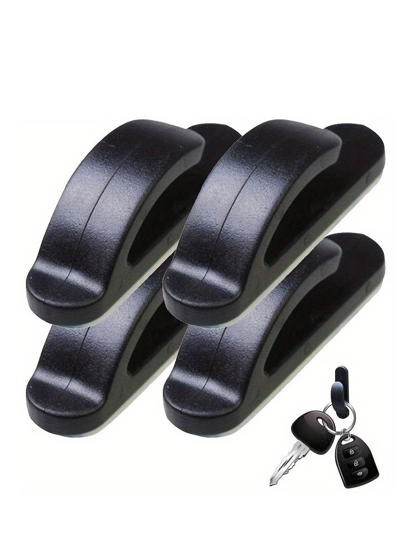 Generic - Car Sticky Hooks, Multi-Purpose Auto Backseat Hangers, Self-Adhesive Wall Hanging Hooks, Vehicle Storage Hooks for Keys, Mask, Earphone, Cable Holder(4 Pack) - Image 1