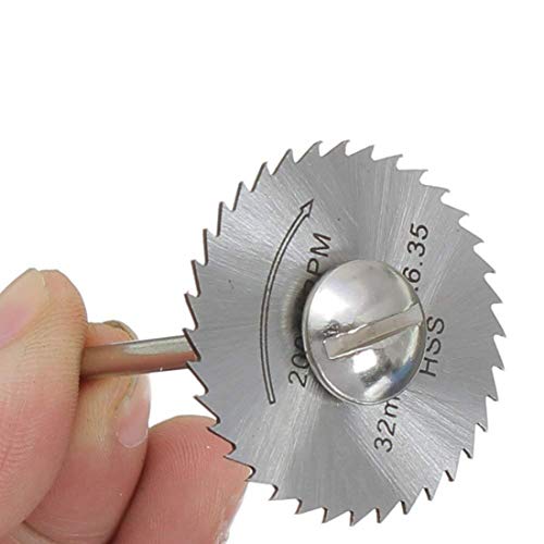 DIY Crafts Sytle No # 1, 5 Blades 1 Mandrel, 6 Pcs HSS Circular Saw Blade Set For Metal Rotary Tools (5 Blades & 1 Extent (Sytle No # 1, 5 Blades 1 Mandrel) - Image 5