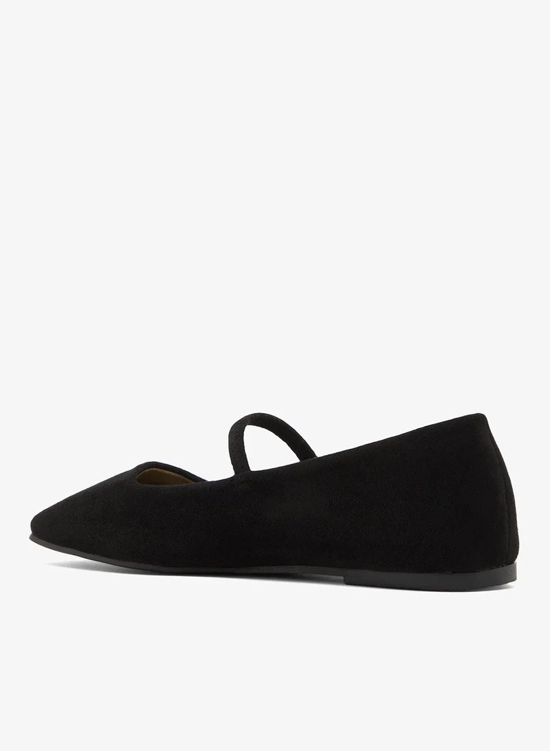 Raid BLACK SUEDE Aylani Suede Ballerinas for Women | Best Price UAE