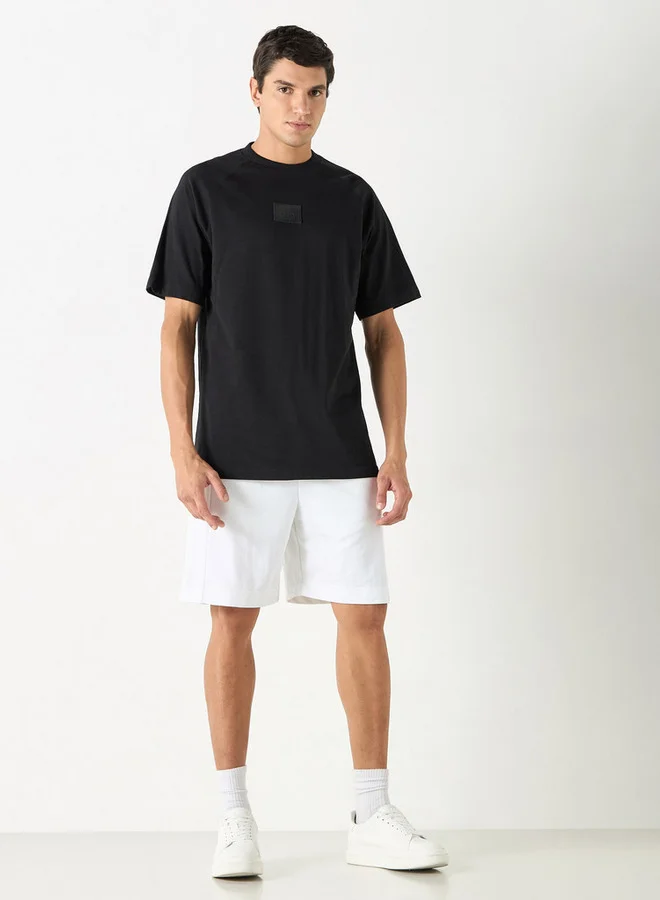 Kappa Kappa Logo Applique T-shirt with Short Sleeves