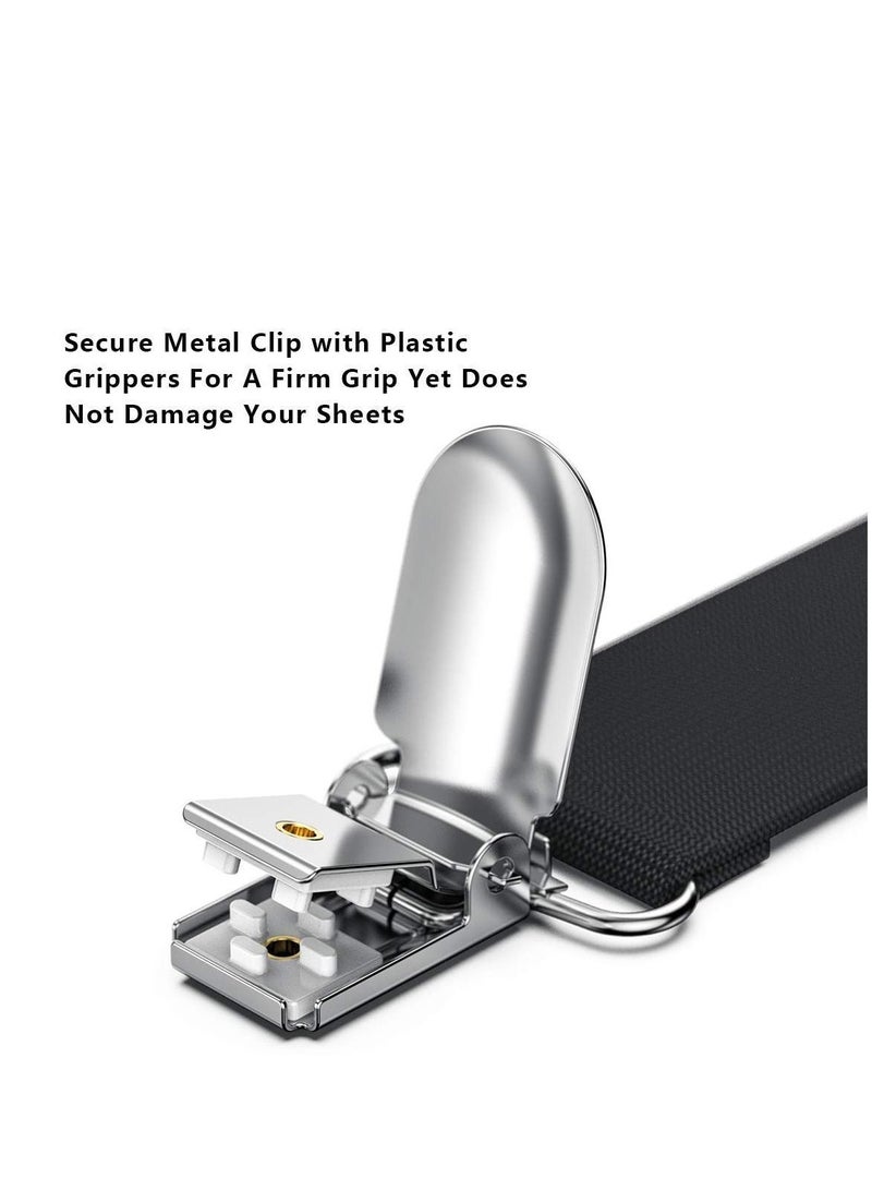 NIBEMINENT Ironing Board Cover Clips Adjustable Pad Braces Fasteners Mini Suspenders Keep Flat and Secure Tention Elastic Strap  - Image 2