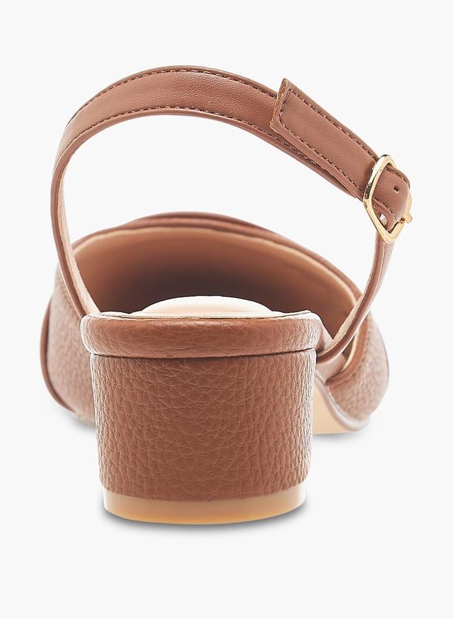 سيليست حذاء نسائي بكعب عريض مدبب بإبزيم - Image 5