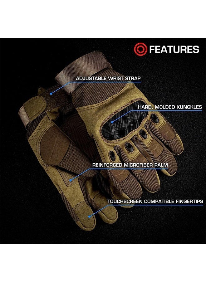 Arabest Airsoft Tactical Gloves for Men, Touchscreen Fingertip, Grip and Palm, Durability and Longevity, Reduce Hand Sweat, Durable Gear for Shooting, Swat, Paintball, Outdoor Sport for Youth - Image 2