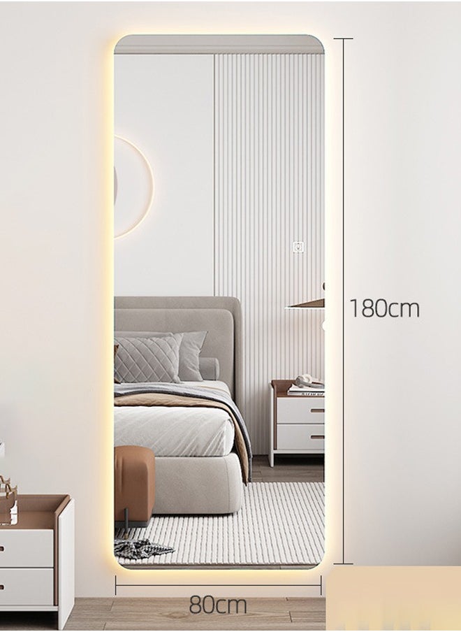 ليون هوم مرآة LED مستطيلة كاملة الطول تُثبت على الحائط عالية الدقة مقاس 80 × 180 سم  - Image 1