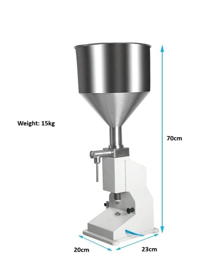 LETWOO LETWOO Pneumatic Filling Machine Manual Bottle Filler with Foot Pedal Liquid Paste Bottler Filler 5-50ml for Paste Cream Cosmetic Filler  - Image 3