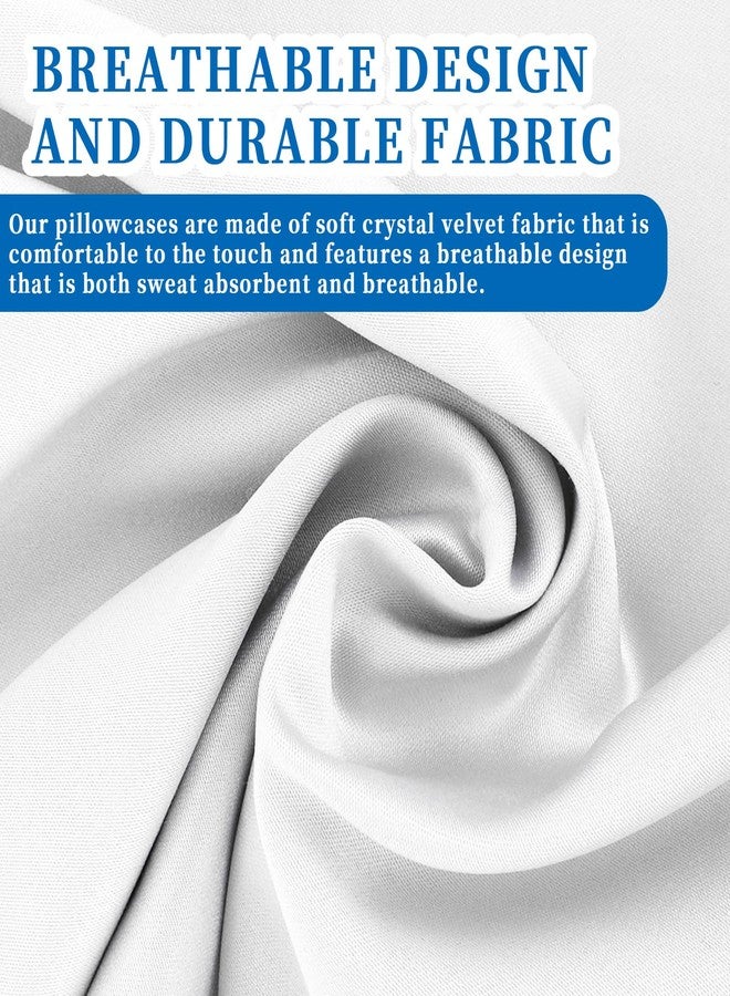 Bruislard 2 Pcs White Neck Bolster Pillow Covers Round Necks Pillowcase Silk Satin Neck Roll Pillowcases Neck Roll Pillow Cover with Zipper Breathable Silky Pillowcases Cylindrical Pillows Cushion (18 x 6 inch) - Image 5