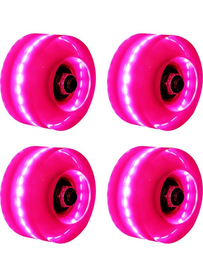 NIBEMINENT 4-Piece Light-Emitting Wheels with 8 Bearing and 4 Cores 