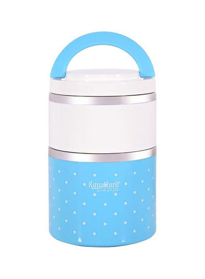 Royalford Lunch Box Blue/White/Silver 930ml - Image 2