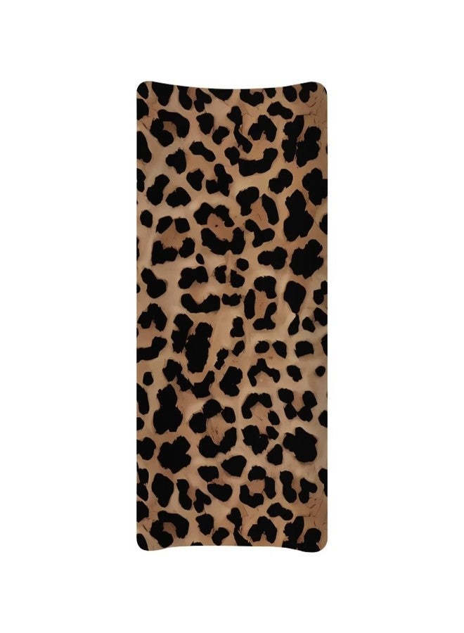 Wideasale Cheetah Leopard Print Diaper Changing Pad Cover Girls Boys Cozy Soft Diaper Change Mat Cover Baby Changing Pad Liners Classic Animal Print,Brown - Image 1
