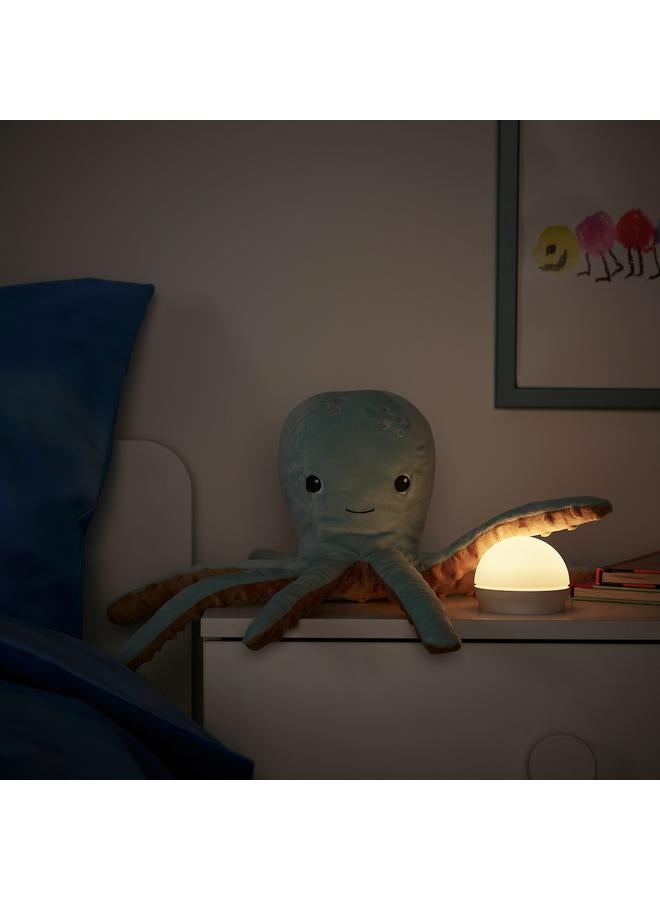 Zaboon Soft Toy With Led Night Light, Turquoise Octopus/Battery-Operated - Image 4