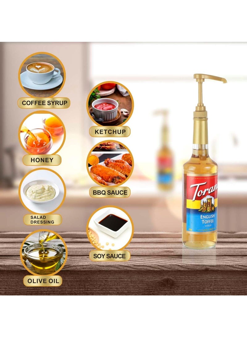 RATSAW 6 Pcs Syrup Pumps Pressure Nozzle Mouth Universal Coffee Pump for 25 to 35mm Glass Bottle Mouth  - Image 5