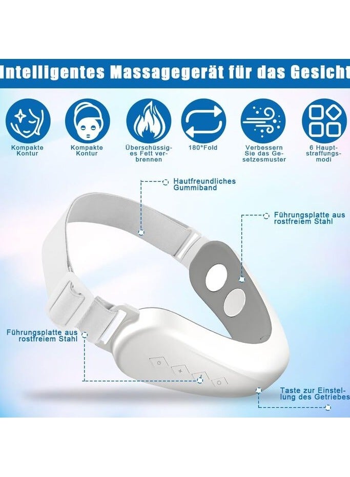 جهاز تدليك الوجه على شكل حرف V، جهاز ذقن مزدوج، 6 اوضاع، 12 مستوى ، جهاز لشد البشرة المترهل، للعناية بالبشرة - Image 2