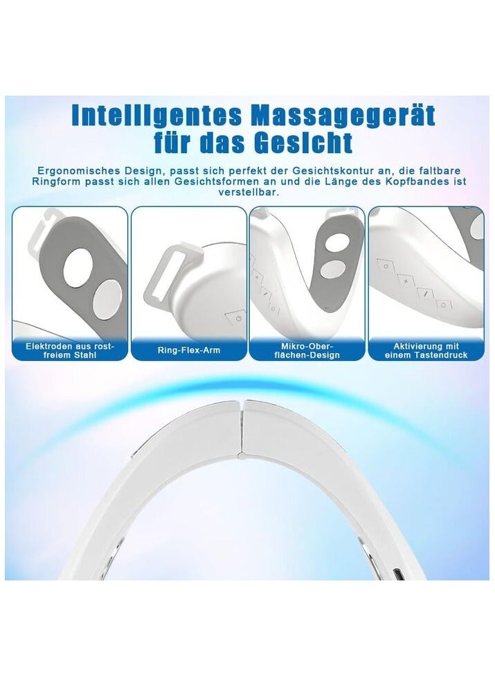 جهاز تدليك الوجه على شكل حرف V، جهاز ذقن مزدوج، 6 اوضاع، 12 مستوى ، جهاز لشد البشرة المترهل، للعناية بالبشرة - Image 3