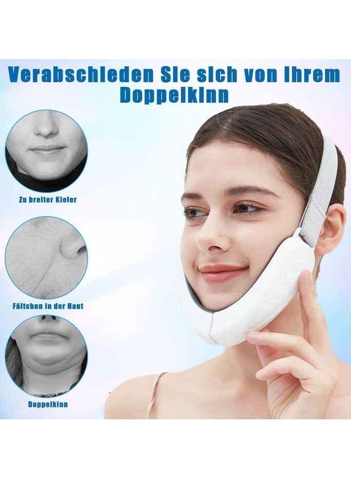 جهاز تدليك الوجه على شكل حرف V، جهاز ذقن مزدوج، 6 اوضاع، 12 مستوى ، جهاز لشد البشرة المترهل، للعناية بالبشرة - Image 5