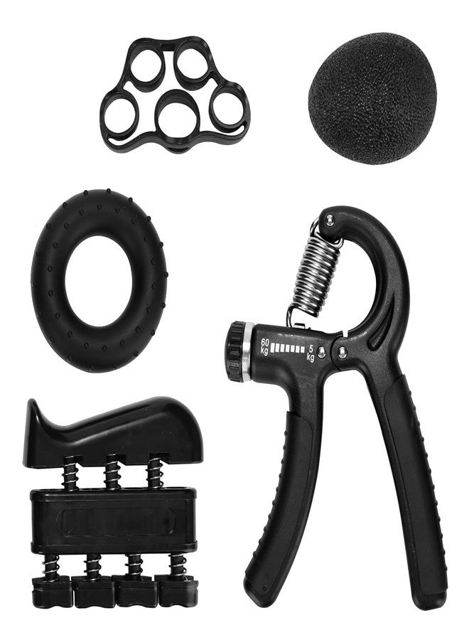 SOCHEP Adjustable Hand Grip Strengthener Forearm Trainer Kit 5 Pack, Adjustable Hand Gripper (22-132Lbs/ 10-60kg) For Fitness Exercise Tools Wide Grips for Men and Women Home Exercise Perfect System - Image 1