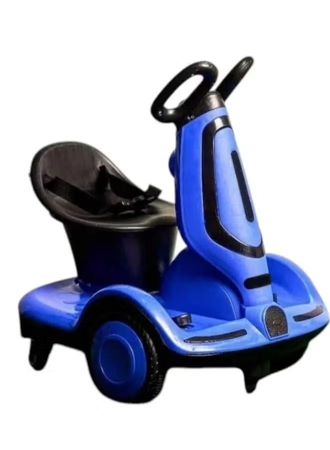 فيتنس ورلد سكوتر أطفال كهربائي 4 عجلات مزود بأضواء و موسيقى, محرك قوي 380 واط يتحمل وزن 50 كيلو, دوران 360 درجة - Image 2