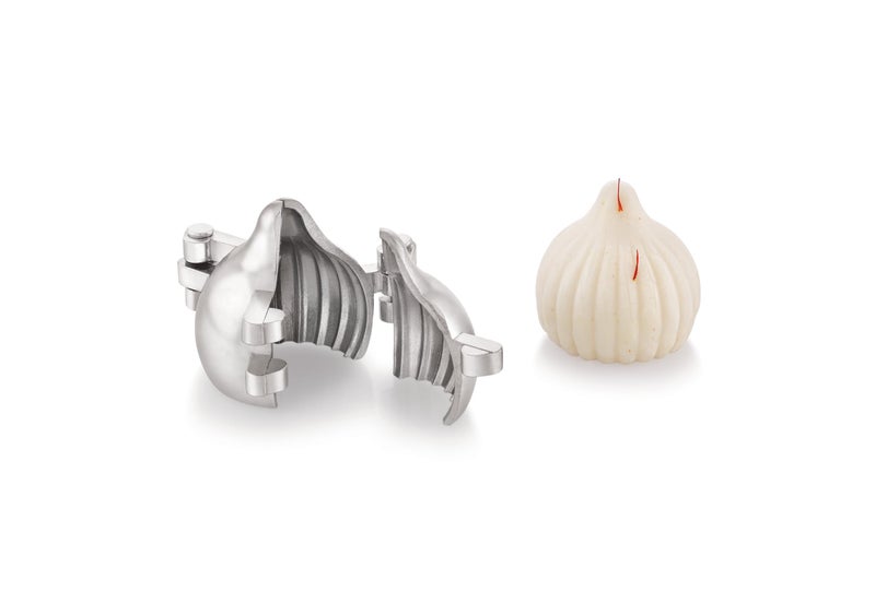TOSAA Aluminium Modak Mould Modak Maker, Aluminium Modak Making Mould, Traditional Indian Sweet Maker Kitchen Molds for Festivals -Large (Pack of 3) - Image 1
