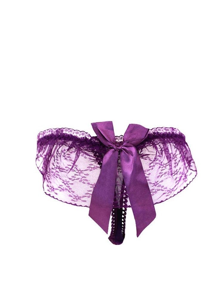 Generic Lace Thong Underwear Low Waist G-String Briefs Lingerie Panty.  - Image 2