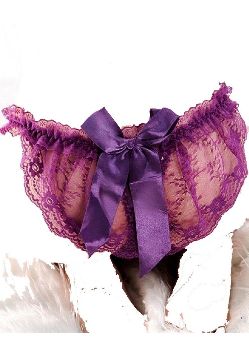 Generic Lace Thong Underwear Low Waist G-String Briefs Lingerie Panty.  - Image 3