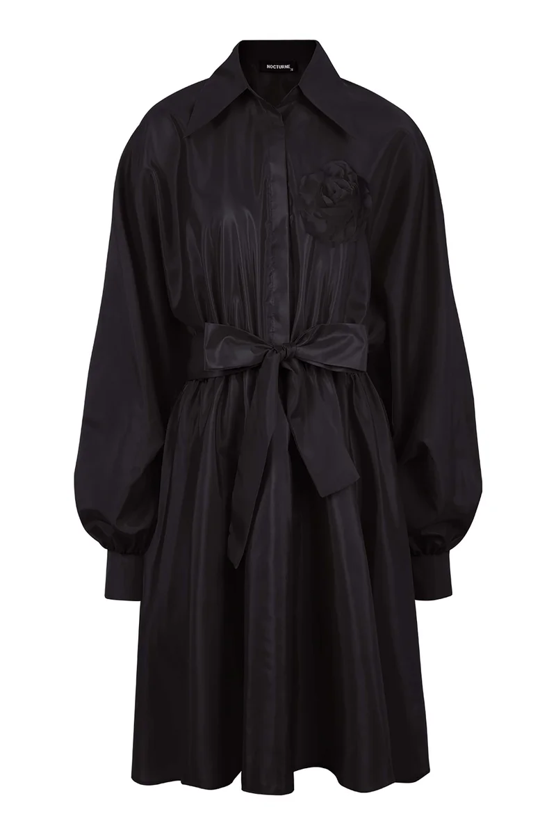 نوكتورن فستان تافتا بحزام