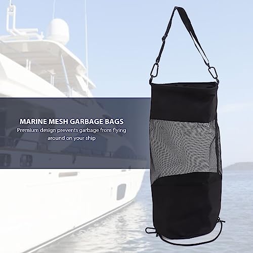 Topyond Boat Trash Bag Lightweight Cylinder Shape Large Capacity Storage Bags Leakage Proof Folding Boat Garbage Container for Home Camping Car - Image 2