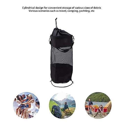 Topyond Boat Trash Bag Lightweight Cylinder Shape Large Capacity Storage Bags Leakage Proof Folding Boat Garbage Container for Home Camping Car - Image 3