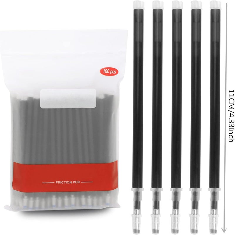 RUIXIB Set of 100 Pack Heat Erase Pens Fabric Marking Pens Iron Off Water Soluble Ink Auto-Vanishing Pen Tailors Chalk Clothes Marker Pencil Sewing Pen for Fabric Textile Leather Quilting Dressmaker - Image 1