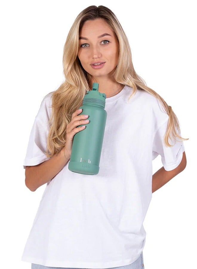 لوك زجاجة مونكروم 900 مل بلون أخضر محيطي - Image 5