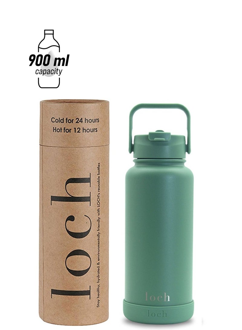 لوك زجاجة مونكروم 900 مل بلون أخضر محيطي - Image 1
