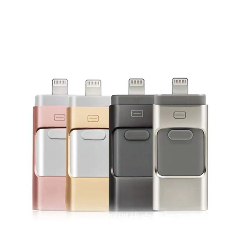 Application Apple Typec Android Computer Four-In-One Mobile Phone U Disk Metal Push-Pull U Disk 1Tb 2Tb - Image 5