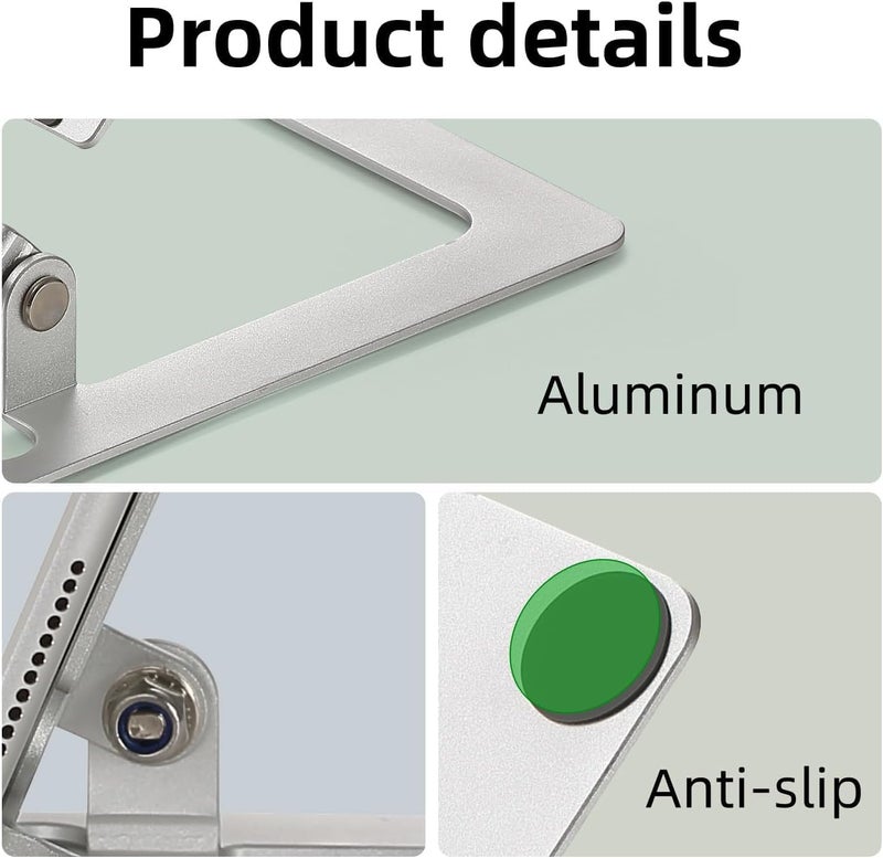 Azonee Aluminum Adjustable Drawing Tablet Stand - Portable & 360° Rotating Holder for Tablets - Image 4