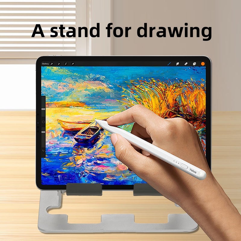 Azonee Aluminum Adjustable Drawing Tablet Stand - Portable & 360° Rotating Holder for Tablets - Image 3