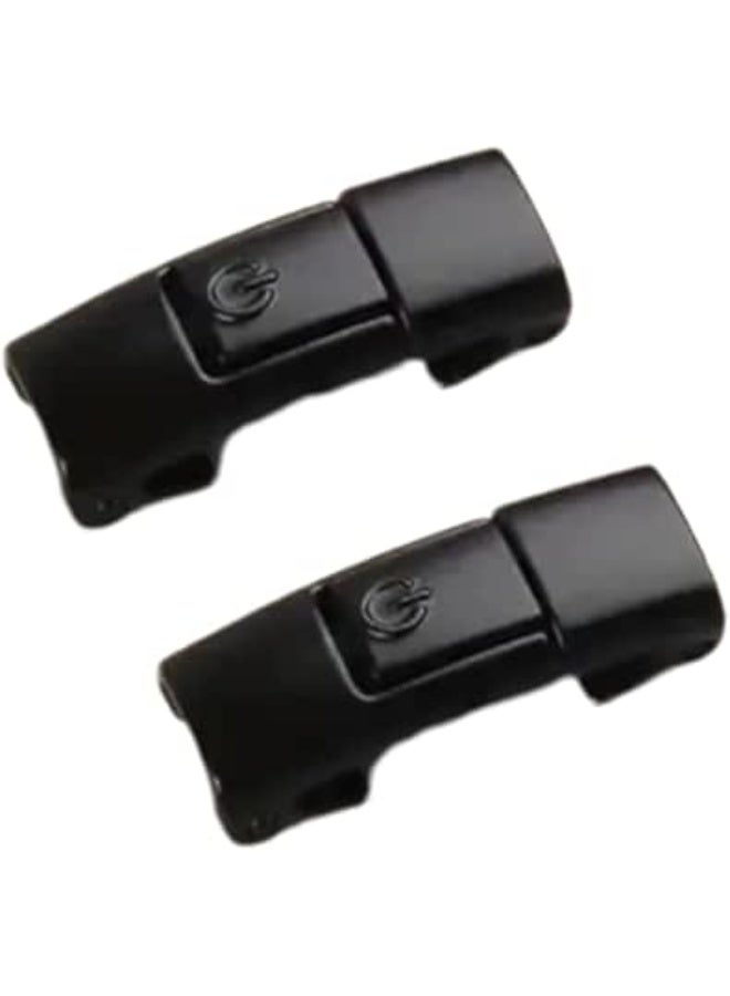 أربطة أحذية مرنة بدون عقد، أسود، 100 سم × 0.8 سم، مشبك مغناطيسي قوي، أربطة أحذية رياضية للجنسين، زوج واحد  أسود - Image 1