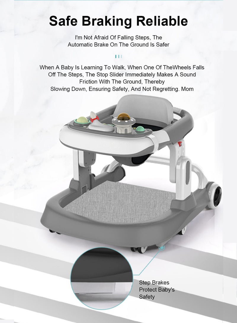 MaBaby Baby Stroller with O-Shaped Legs, Multifunctional Anti Fall and Anti Rollover Function, Girls and Boys Can Sit on a U-Shaped Stroller with Walking Aids - Image 3