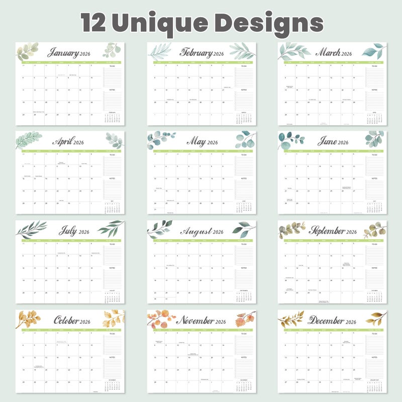 Adronix Desk Calendar 2026-2027 with Desk Mat â€“ 22" x 17" Large Desk Pad Calendar Runs from January 2026 to June 2027, Office Supplies Desktop Monthly Calendar for Home & Office - Image 2