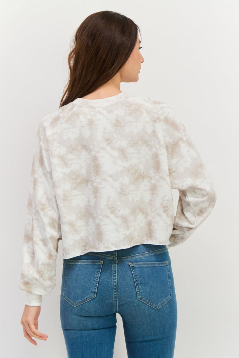 Levi's Women Crew Neck Tie Dye Sweatshirt, Multicolor - Image 3