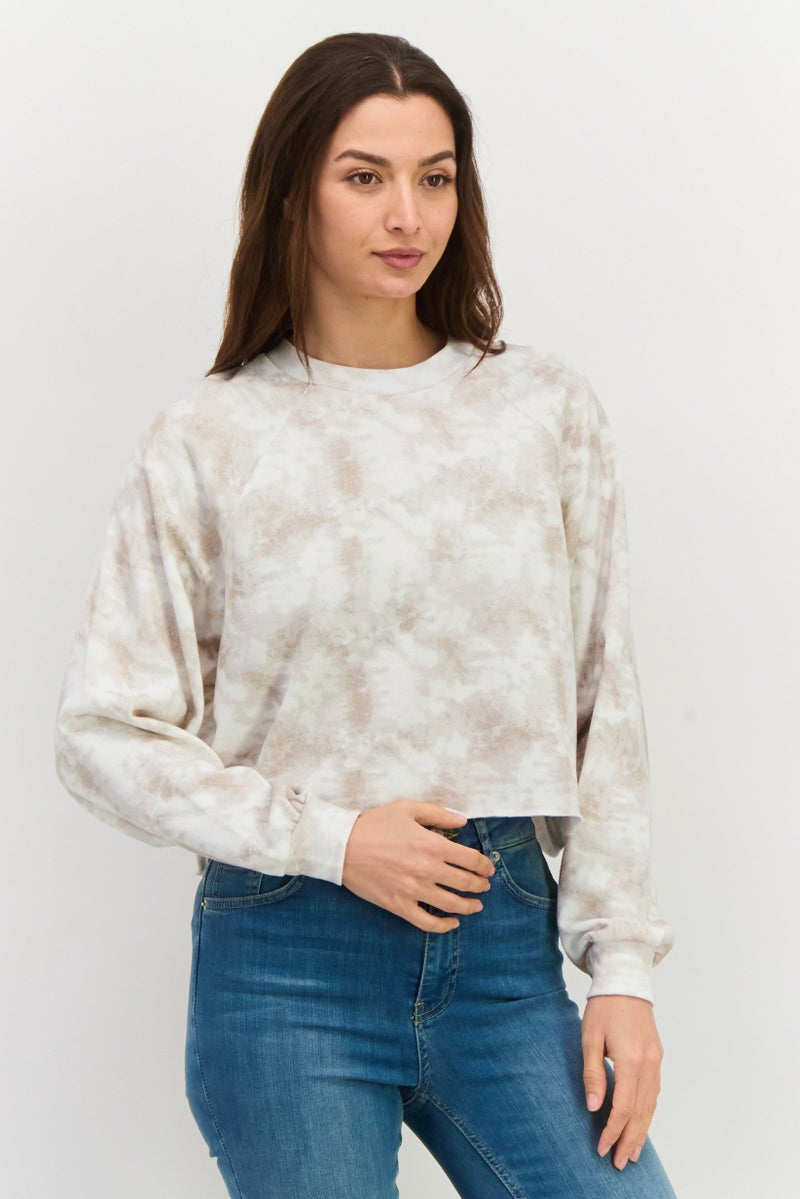 Levi's Women Crew Neck Tie Dye Sweatshirt, Multicolor - Image 1