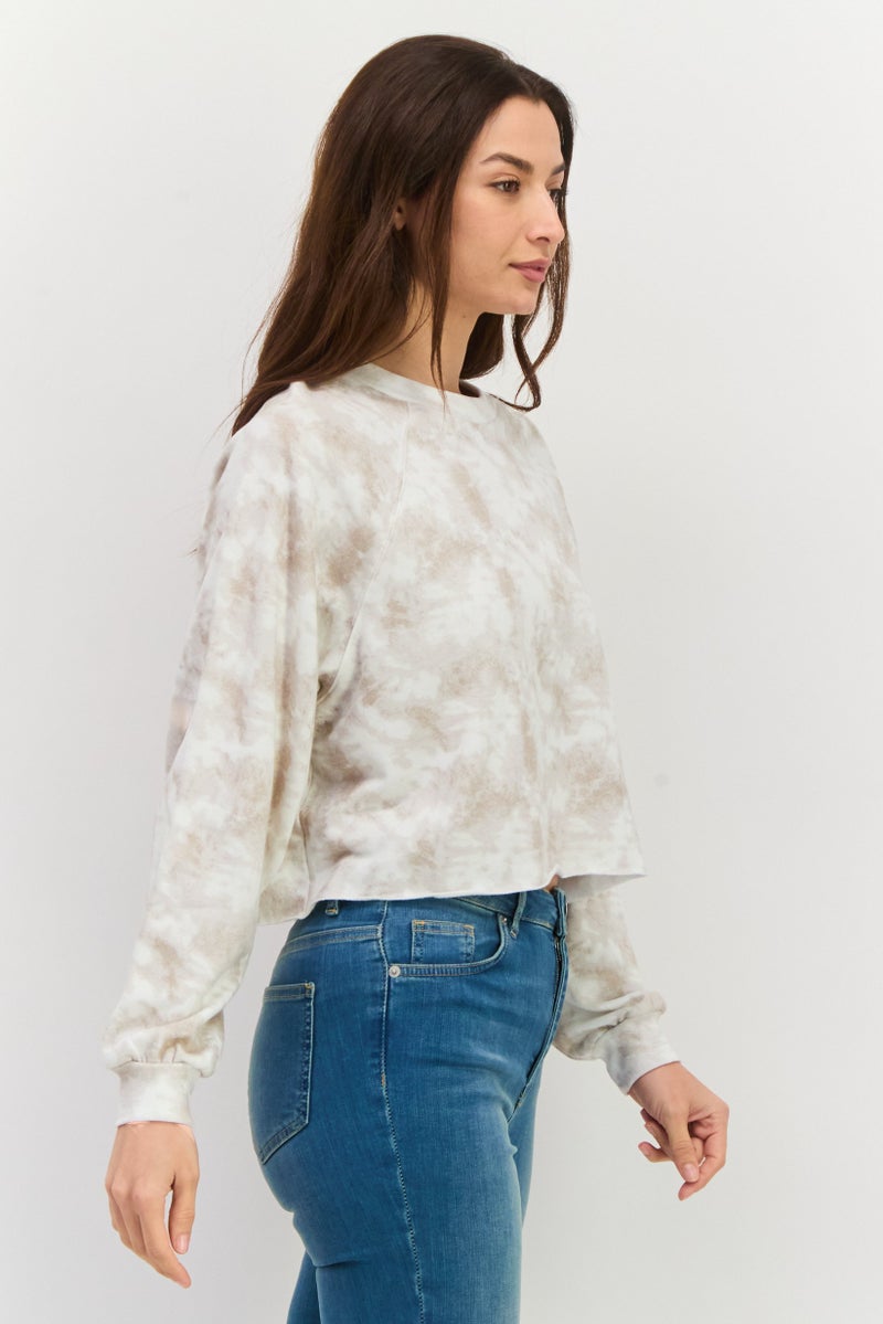 Levi's Women Crew Neck Tie Dye Sweatshirt, Multicolor - Image 2