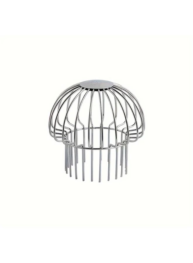 غطاء مصرف سقف من الفولاذ المقاوم للصدأ 304 بقطر 110 ملم شبكة مجاري - Image 5