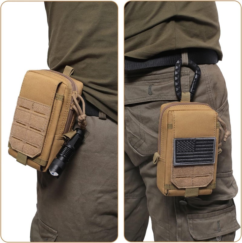 Atwilltap Tactical Molle EDC Pouch Cellphone Pouch Holder Utility Gadget Organizer Bag - Image 5
