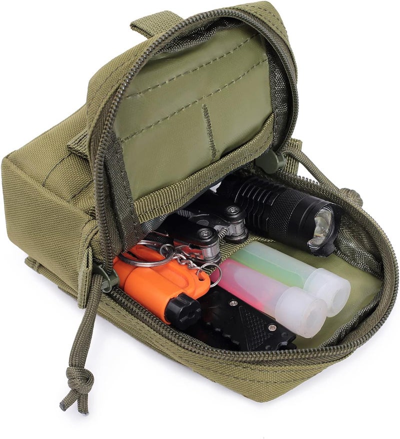 Atwilltap Tactical Molle EDC Pouch Cellphone Pouch Holder Utility Gadget Organizer Bag - Image 3