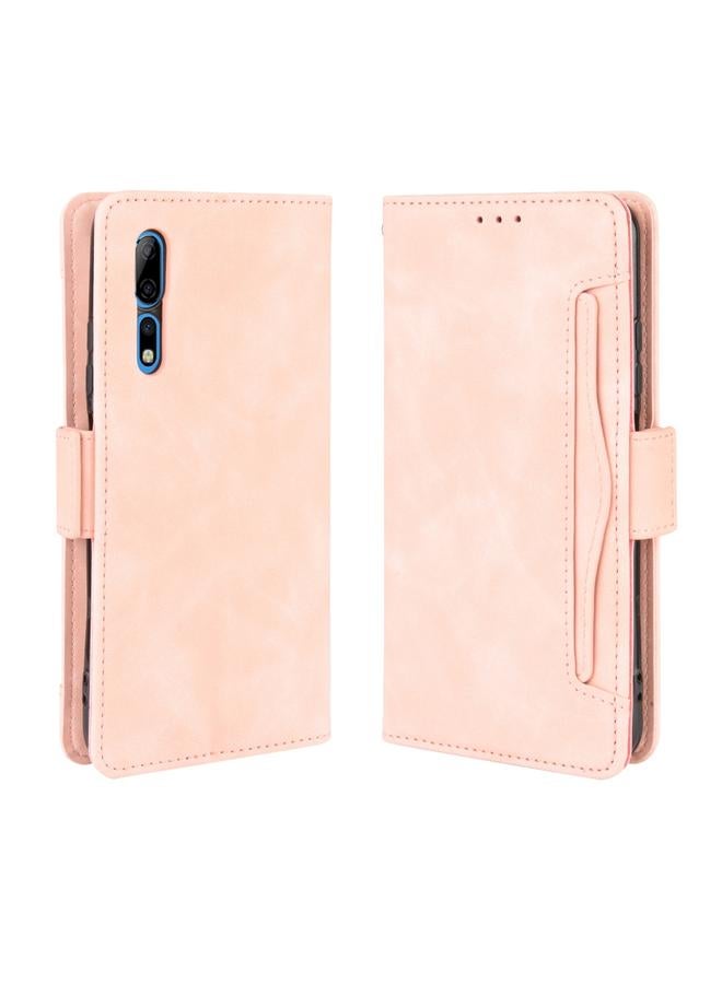 The Bros Case For ZTE Axon 10 Pro/Axon 10 Pro 5G/A2020 Pro Wallet Style Skin Feel Calf Pattern Leather Case ，with Separate Card Slot