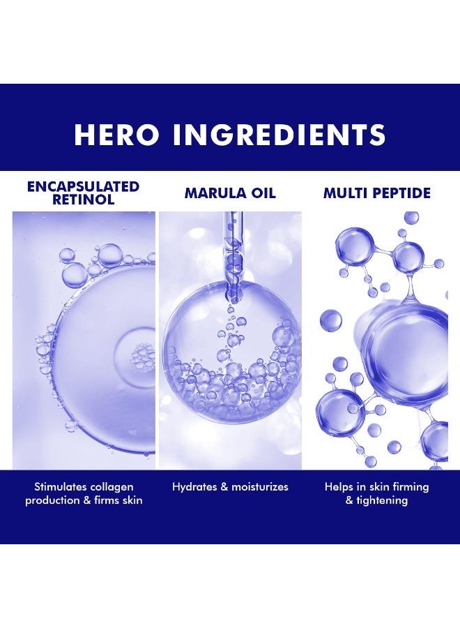 كيميائي واعي كريم مرطب كونشيس كيميست® بتركيز 0.5% ريتينول | 100 غرام | كريم ليلي، كريم للوجه للرجال والنساء، كريم متعدد الببتيدات مضاد للشيخوخة، يقلل من الخطوط الدقيقة وخطوط الرقبة والتجاعيد، مناسب لجميع أنواع البشرة - عبوة من قطعتين - Image 3