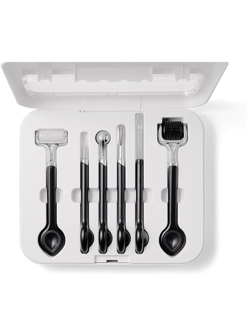 DermalTools H60 Facial Massage Tool Set – 6-Piece Face Sculpting & Relaxation Kit - Image 2