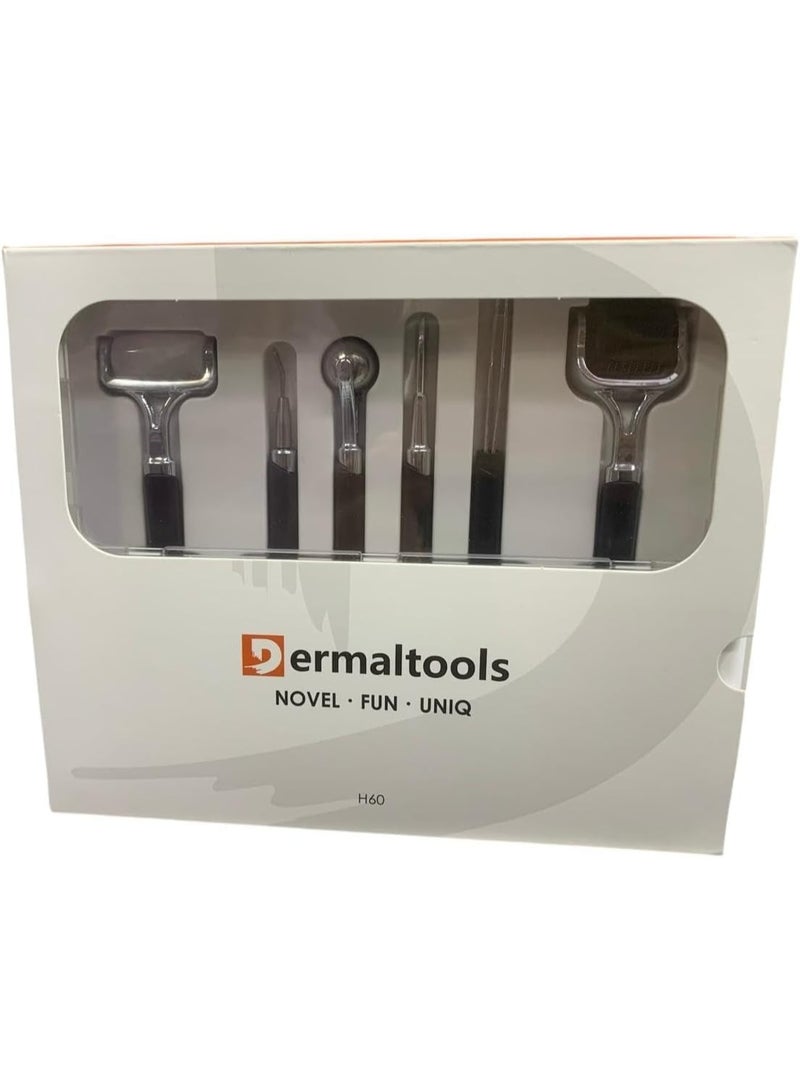 DermalTools H60 Facial Massage Tool Set – 6-Piece Face Sculpting & Relaxation Kit - Image 1