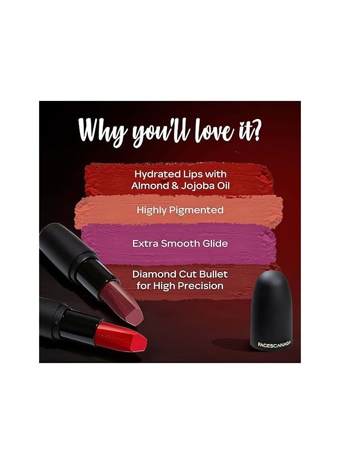 facescanada Weightless Matte Finish Lipstick Peach Candy 14 4gm - Image 3