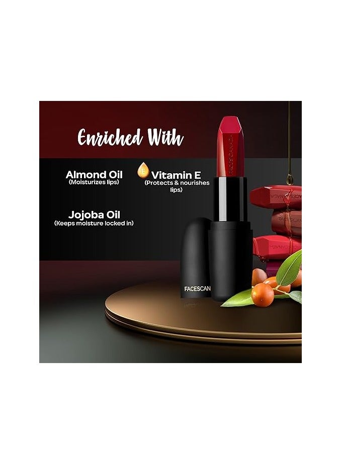 facescanada Weightless Matte Finish Lipstick Peach Candy 14 4gm - Image 4