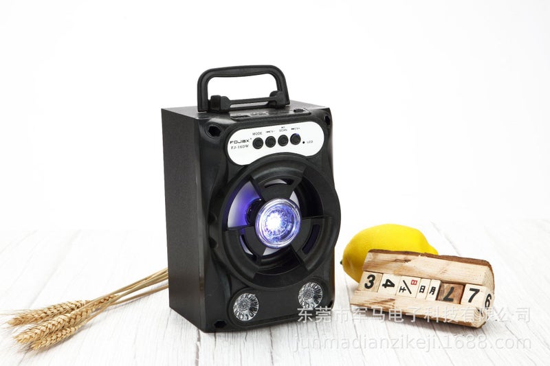Source factory wireless Bluetooth speaker Mini Portable USB card outdoor portable square dance stereo Black 